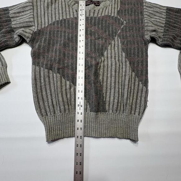 Michael Gerald Vintage Abstract Geometric Knit Sweater (Size M) - Picture 8 of 10